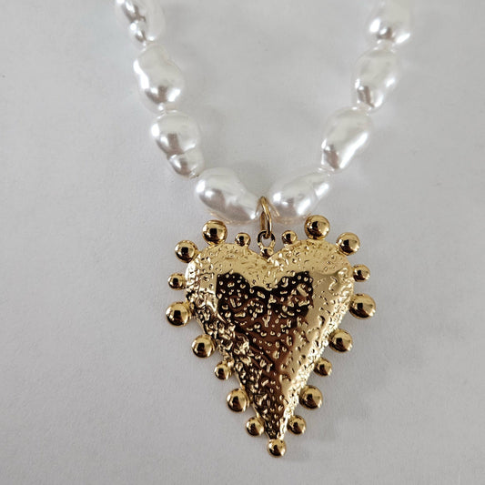 Orali Heart Necklace (Collar) – Stainless Steel