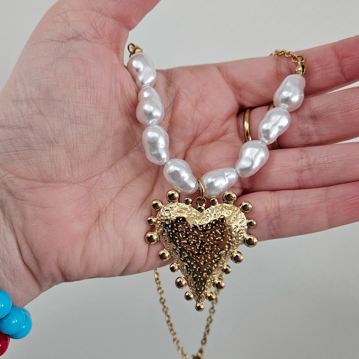 Orali Heart Necklace (Collar) – Stainless Steel