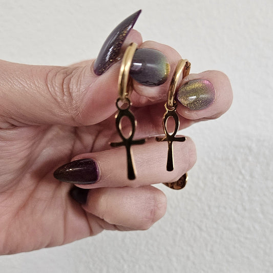 Nefra Earrings (Aretes)  Stainless Steel