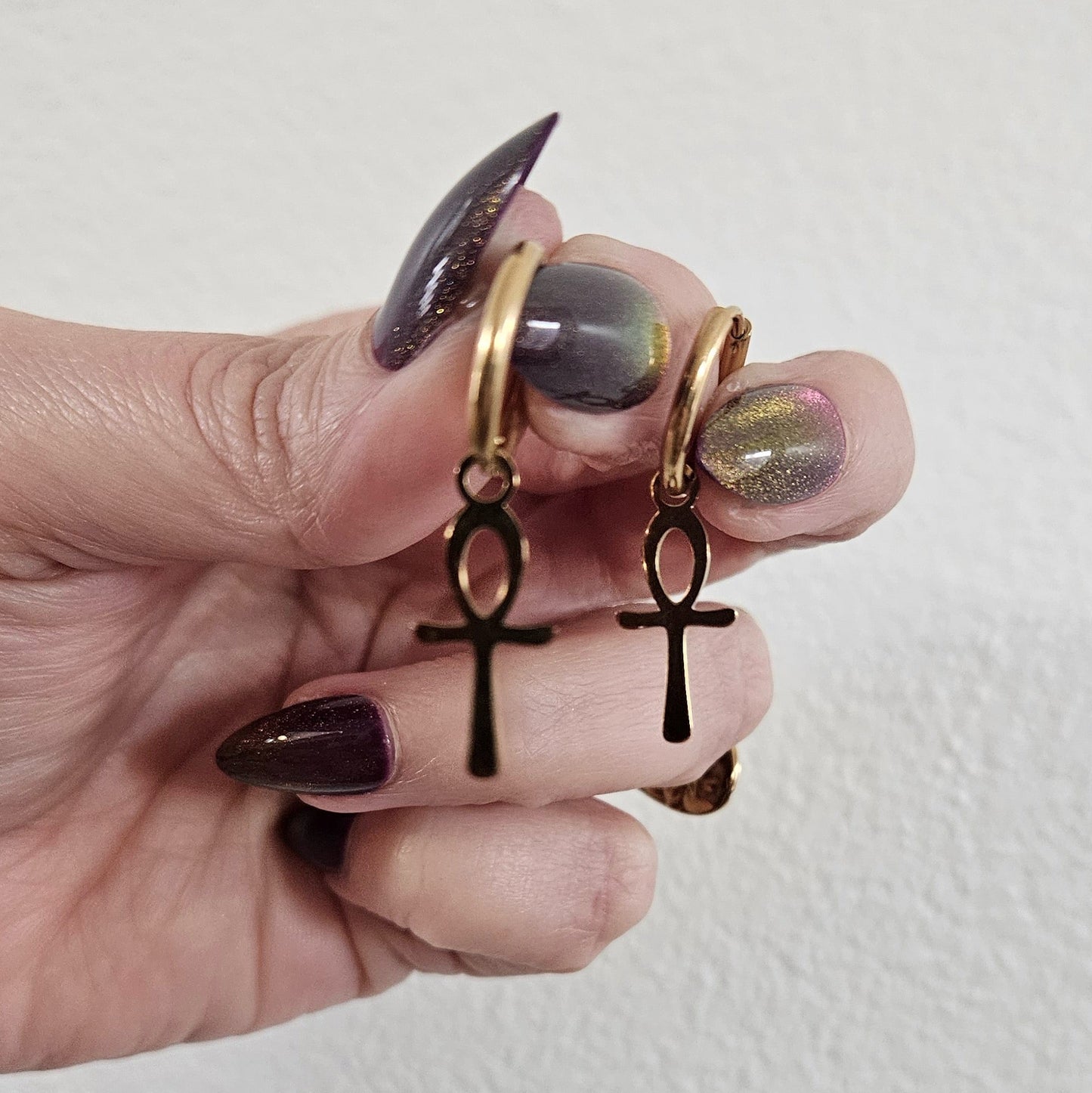 Nefra Earrings (Aretes)  Stainless Steel