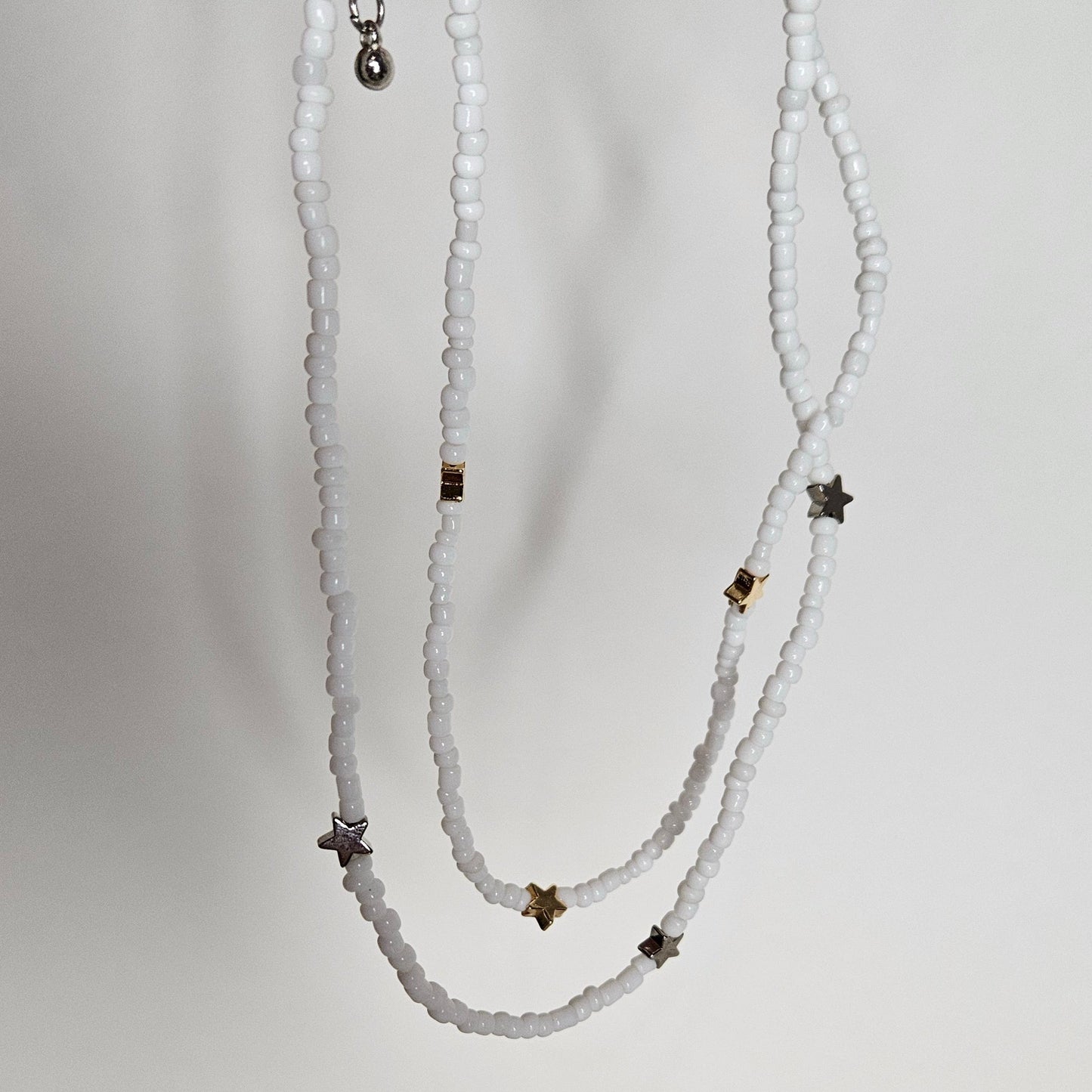 Collares Blancos Con Estrellas