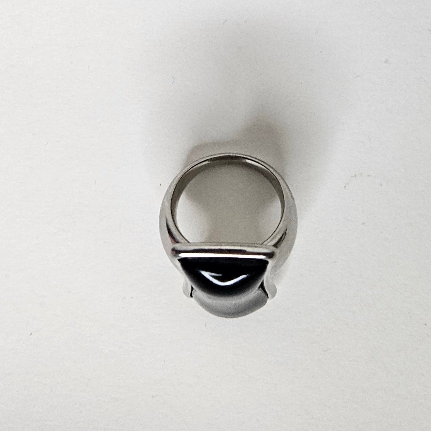 Amapola Ring Silver Black (Anillo)
