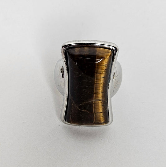 Amapola Ring Silver Brown (Anillo)