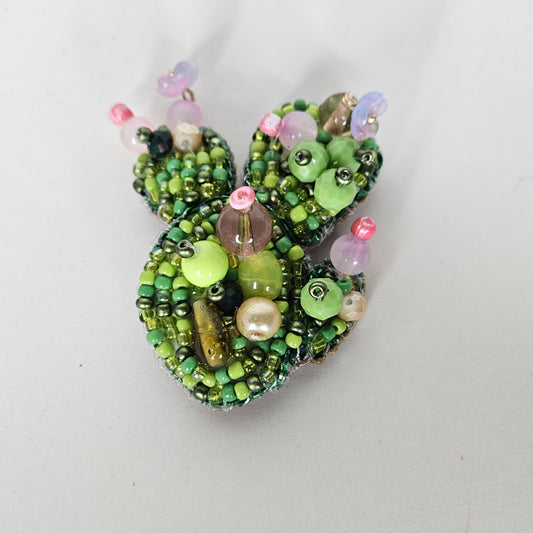 Tuni Pink Cactus Brooch (Broche)