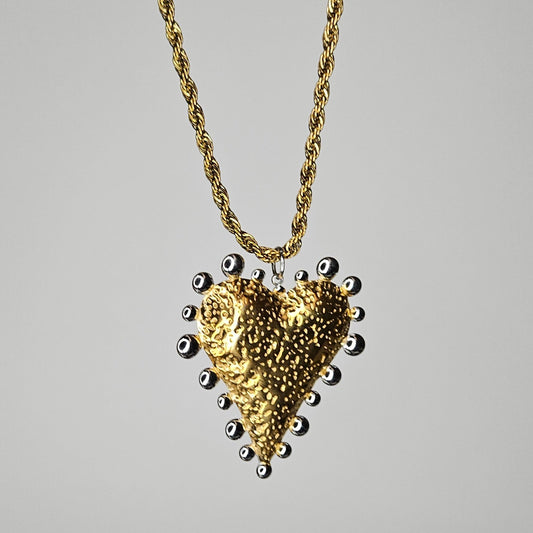 Mirsa Gold Stainless Steel Twisted Chain Necklace (Collar)