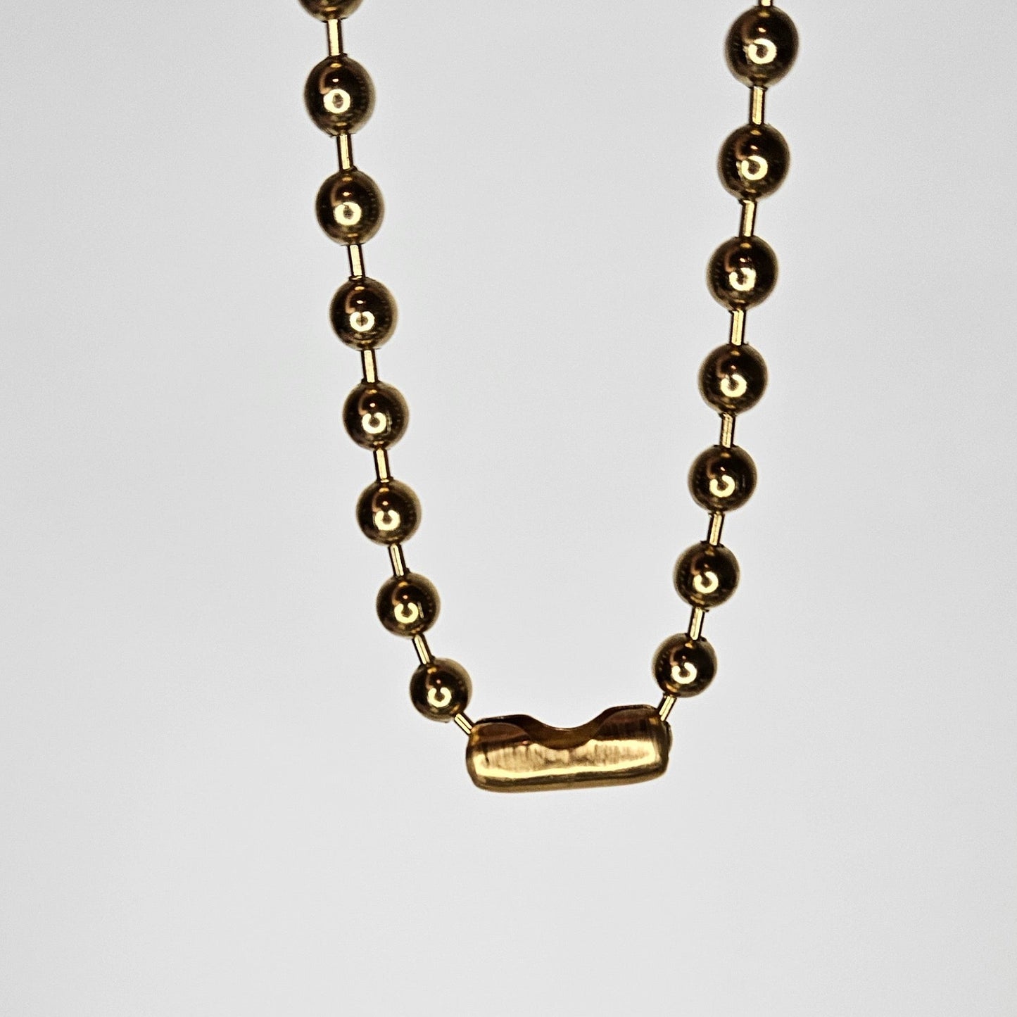 Martita Black Gold Stainless Steel Heart Necklace (Collar)