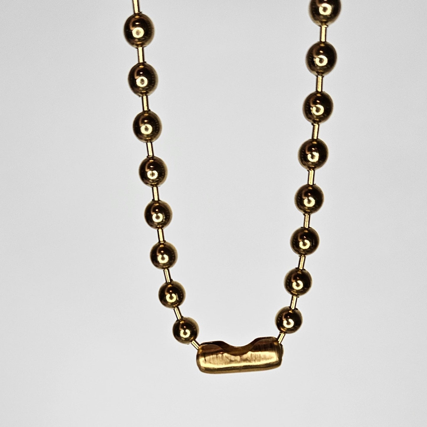 AnaPaola Gold Stainless Steel Beaded Necklace (Collar)