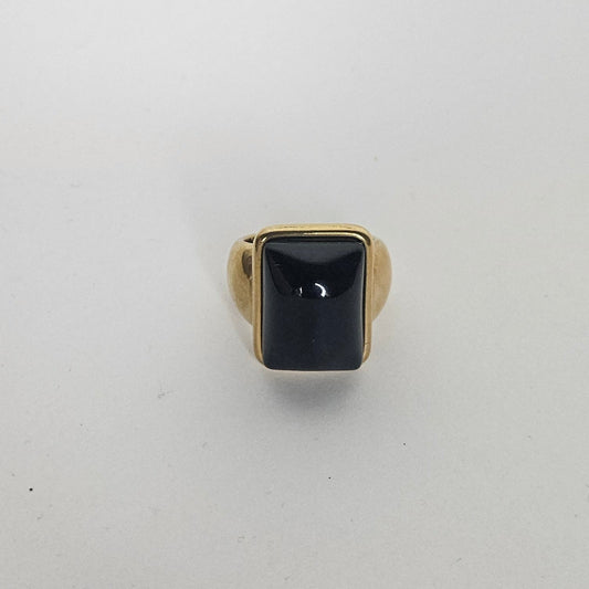 Orquidea Black Stainless Steel Ring (Anillo)