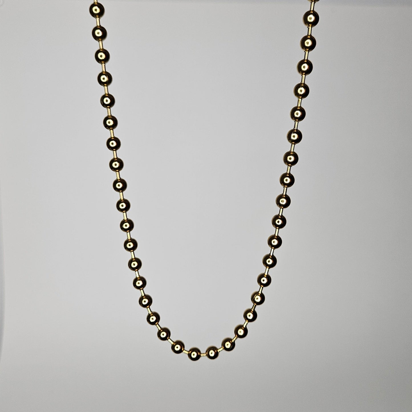 AnaPaola Gold Stainless Steel Beaded Necklace (Collar)