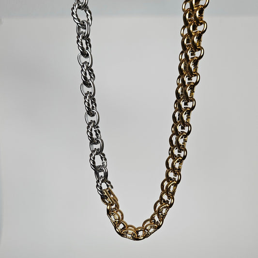 Dorina Two-Tone Stainless Steel Necklace (Collar)