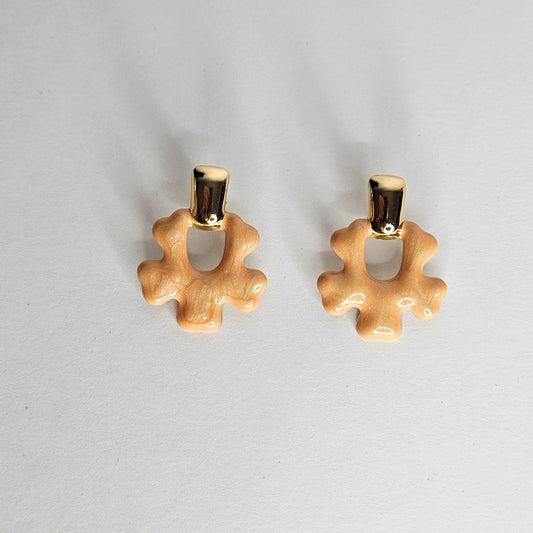 Cynthia Peach Earrings (Aretes)