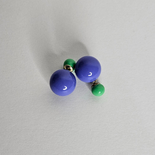 Aretes RITA Morado/Verde