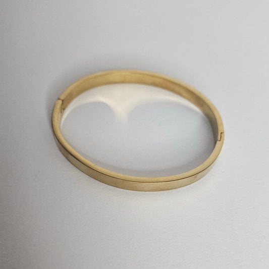 Tina Gold Stainless Steel Bangle Bracelet (Pulsera)