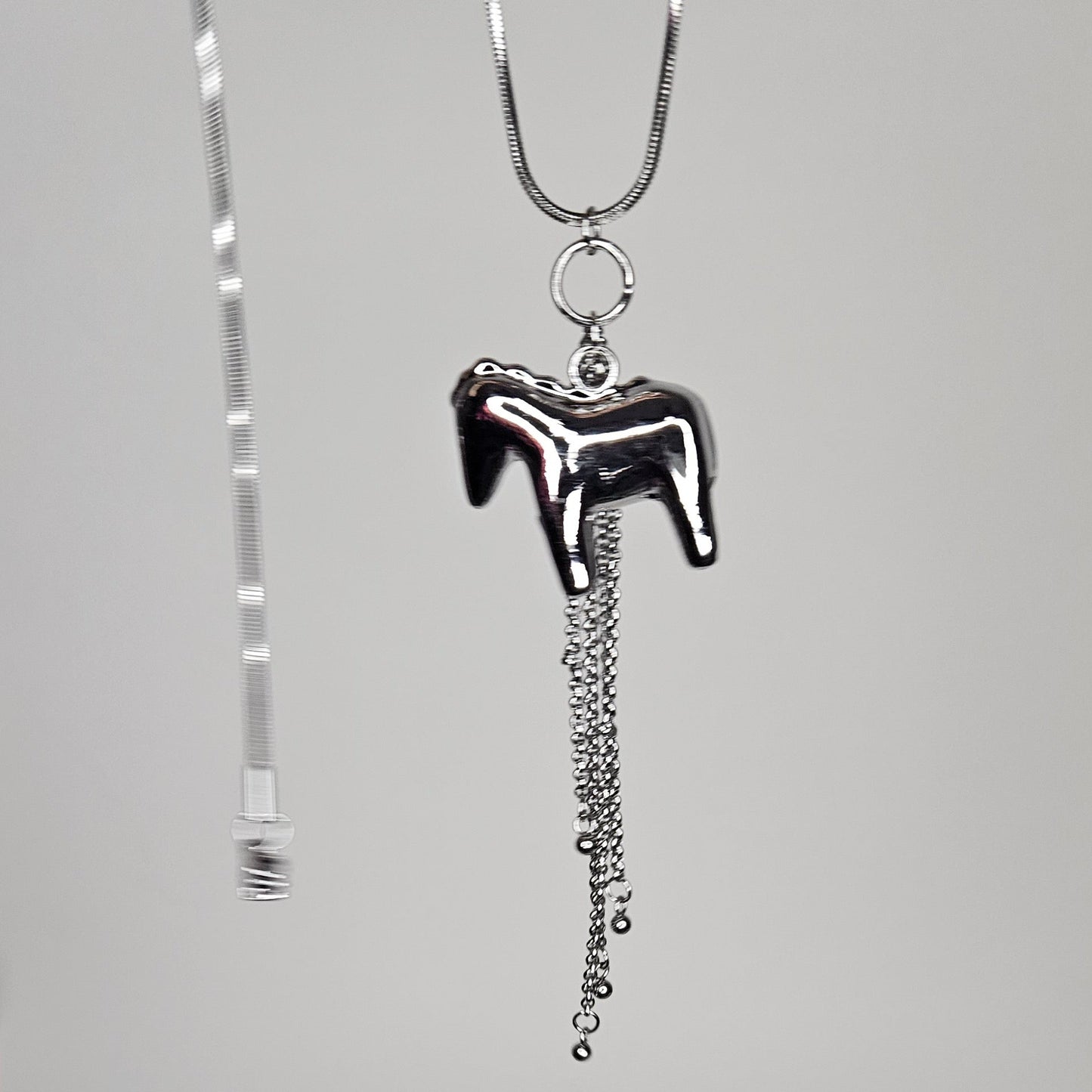 Tessa Silver Stainless Steel Adjustable Necklace (Collar)