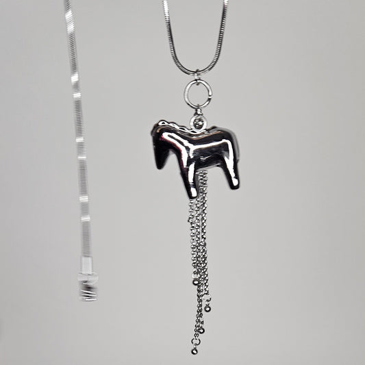 Tessa Silver Stainless Steel Adjustable Necklace (Collar)