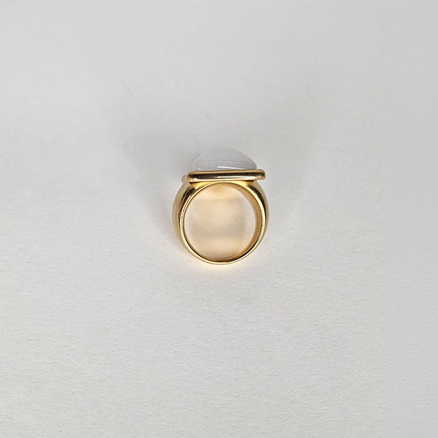 Amapola White Ring (Anillo)