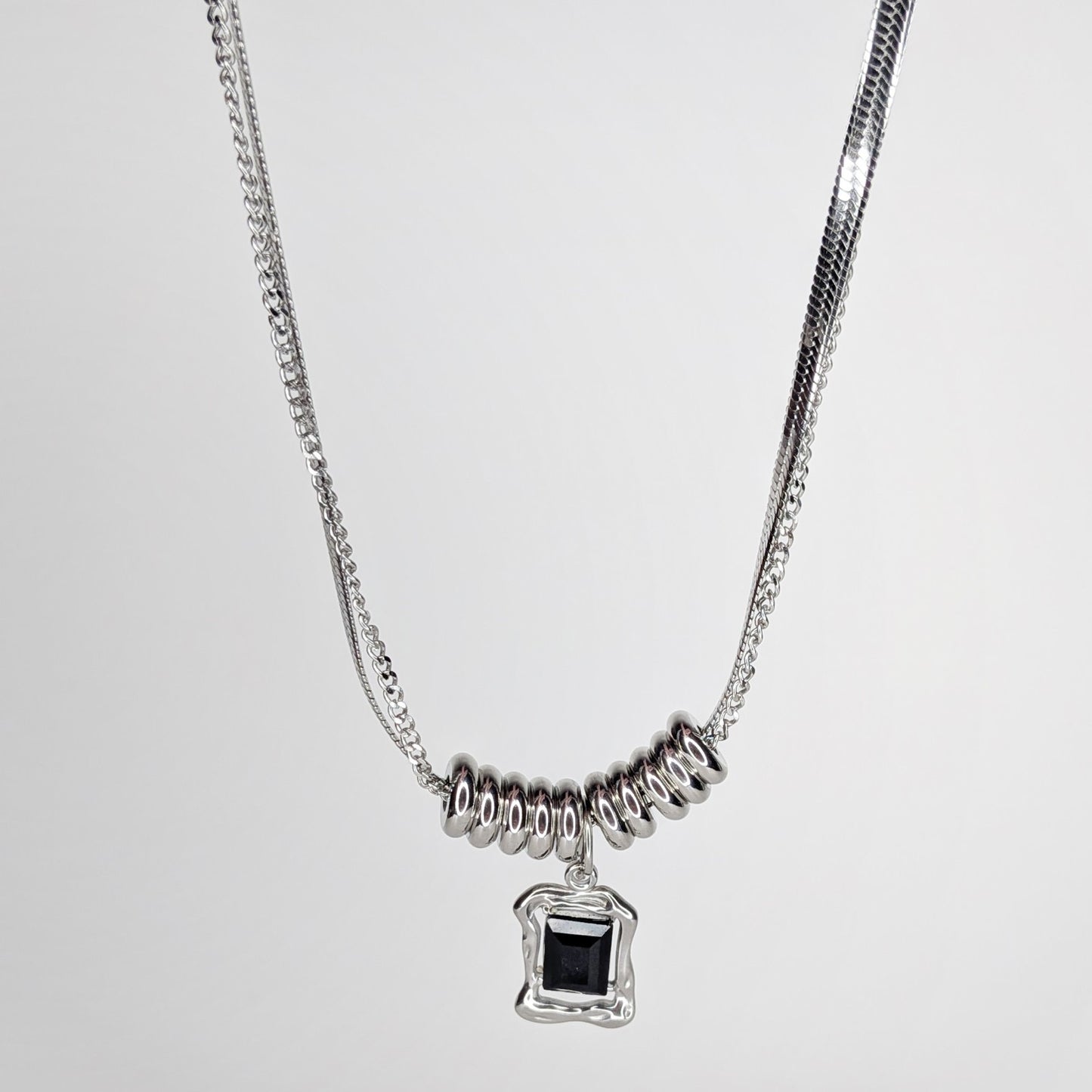 Rita Stainless Steel Layered Necklace (Collar)