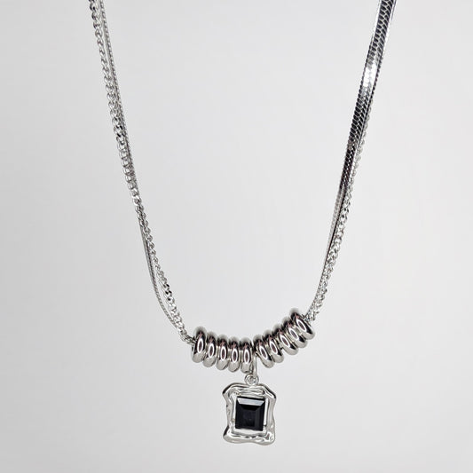 Rita Stainless Steel Layered Necklace (Collar)