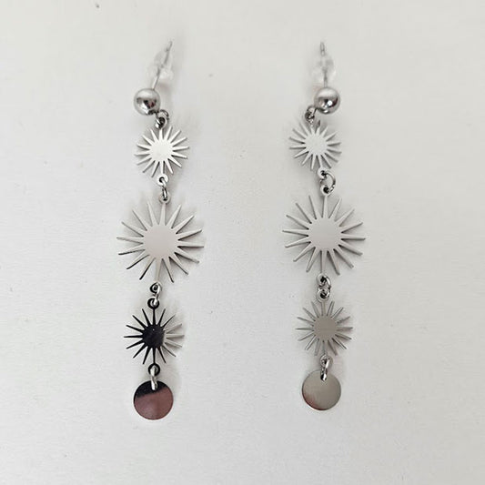 Aretes SOLE Plateados