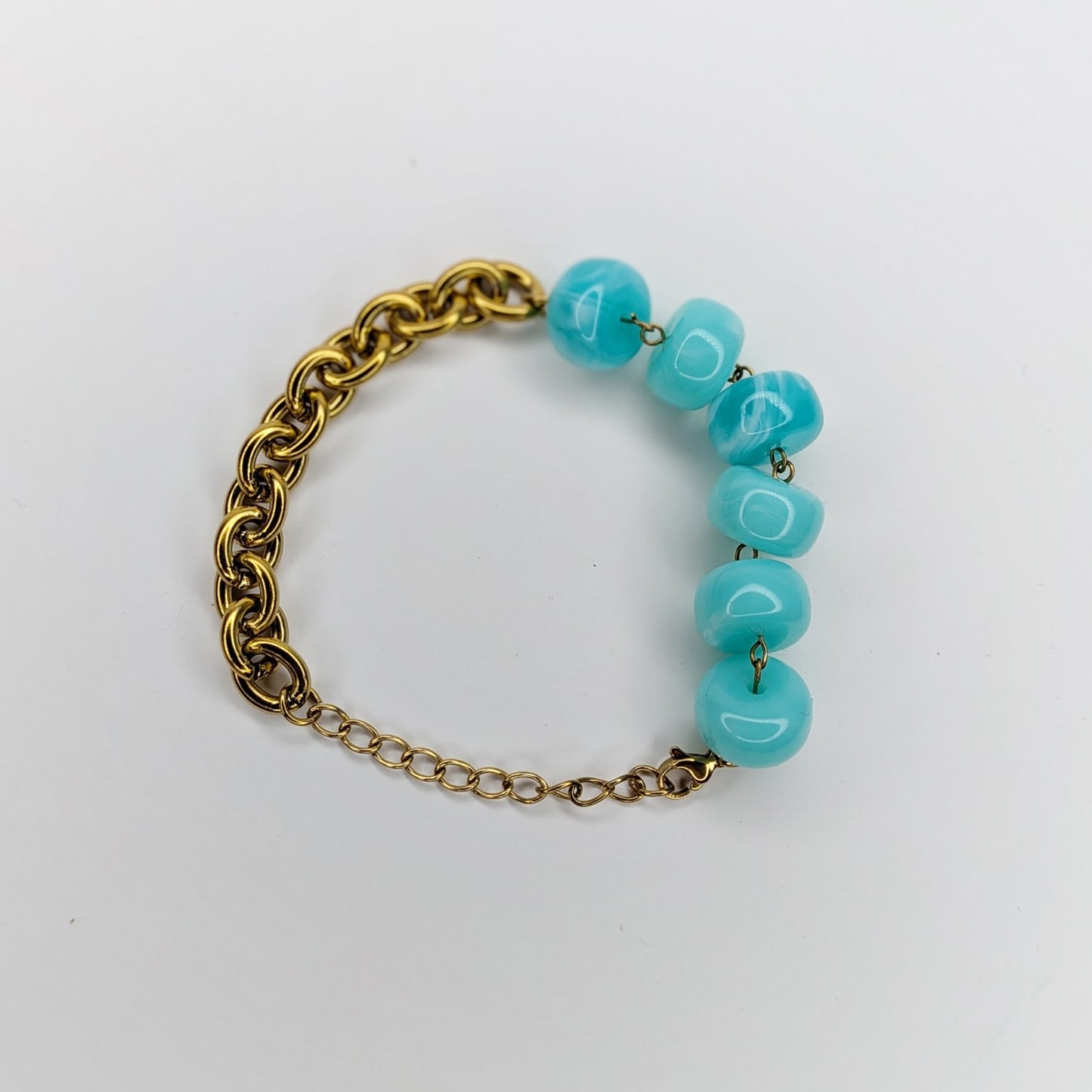 Chelita Blue & Gold Bracelet (Pulsera)