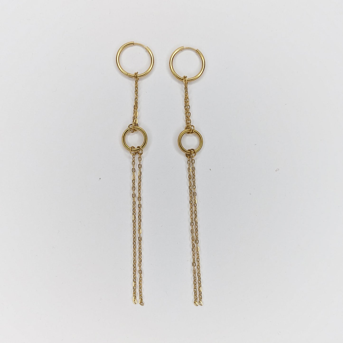 Anabella Gold Stainless Steel Earrings (Aretes)