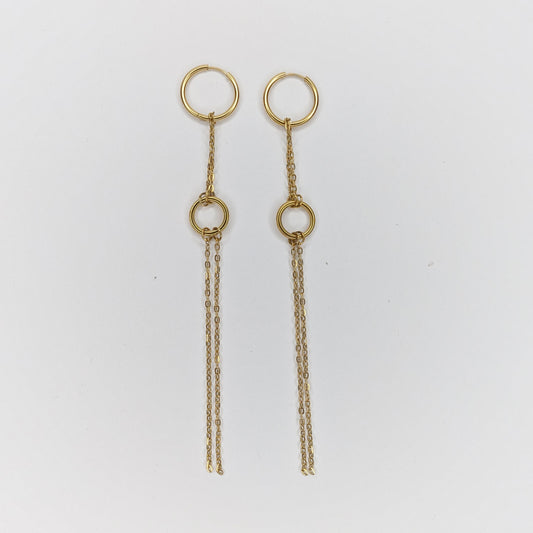 Anabella Gold Stainless Steel Earrings (Aretes)