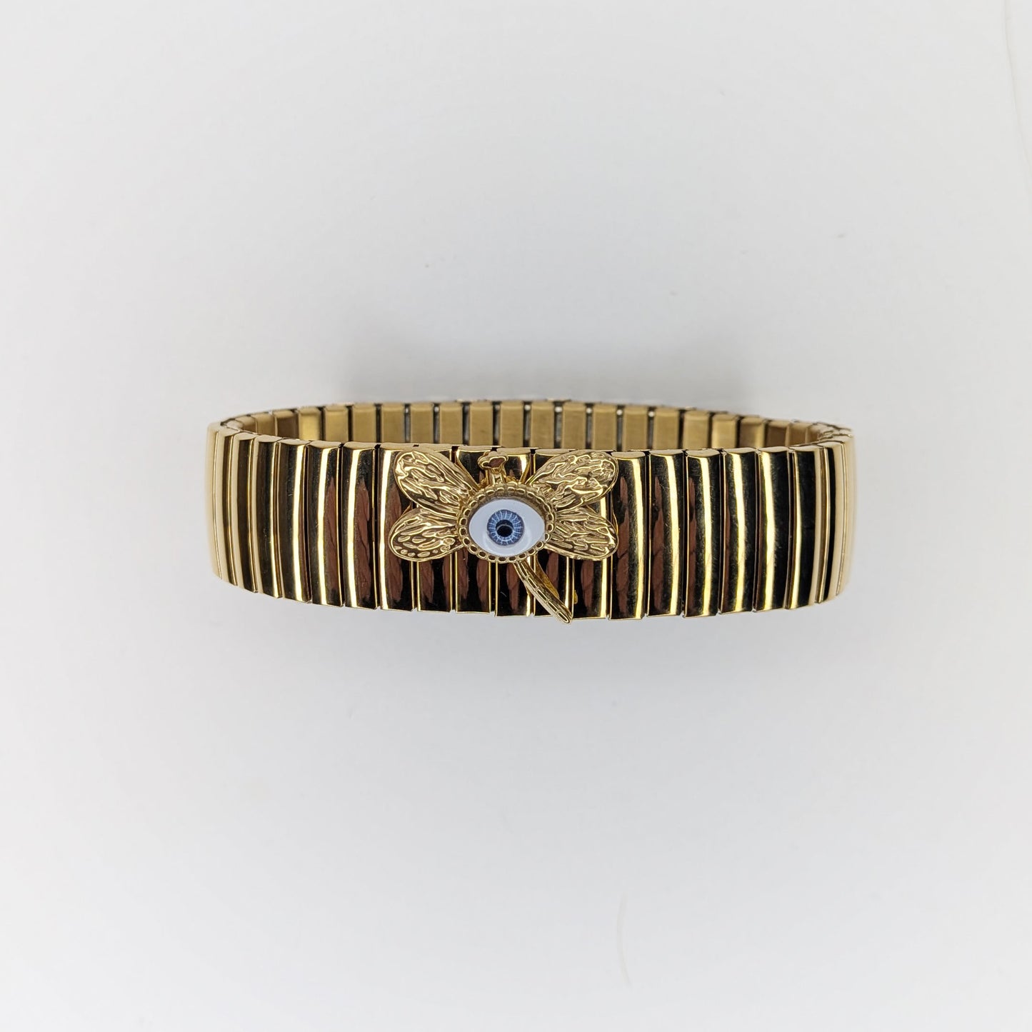 Lexi Gold Stainless Steel Stretch Bracelet (Pulsera)