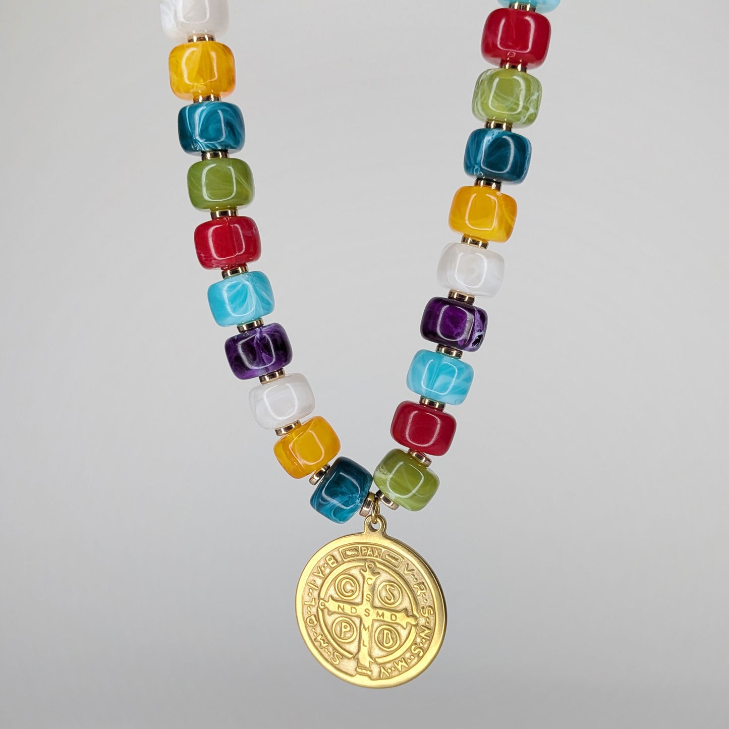 Milagros San Benito Multicolor Beaded Necklace (Collar)