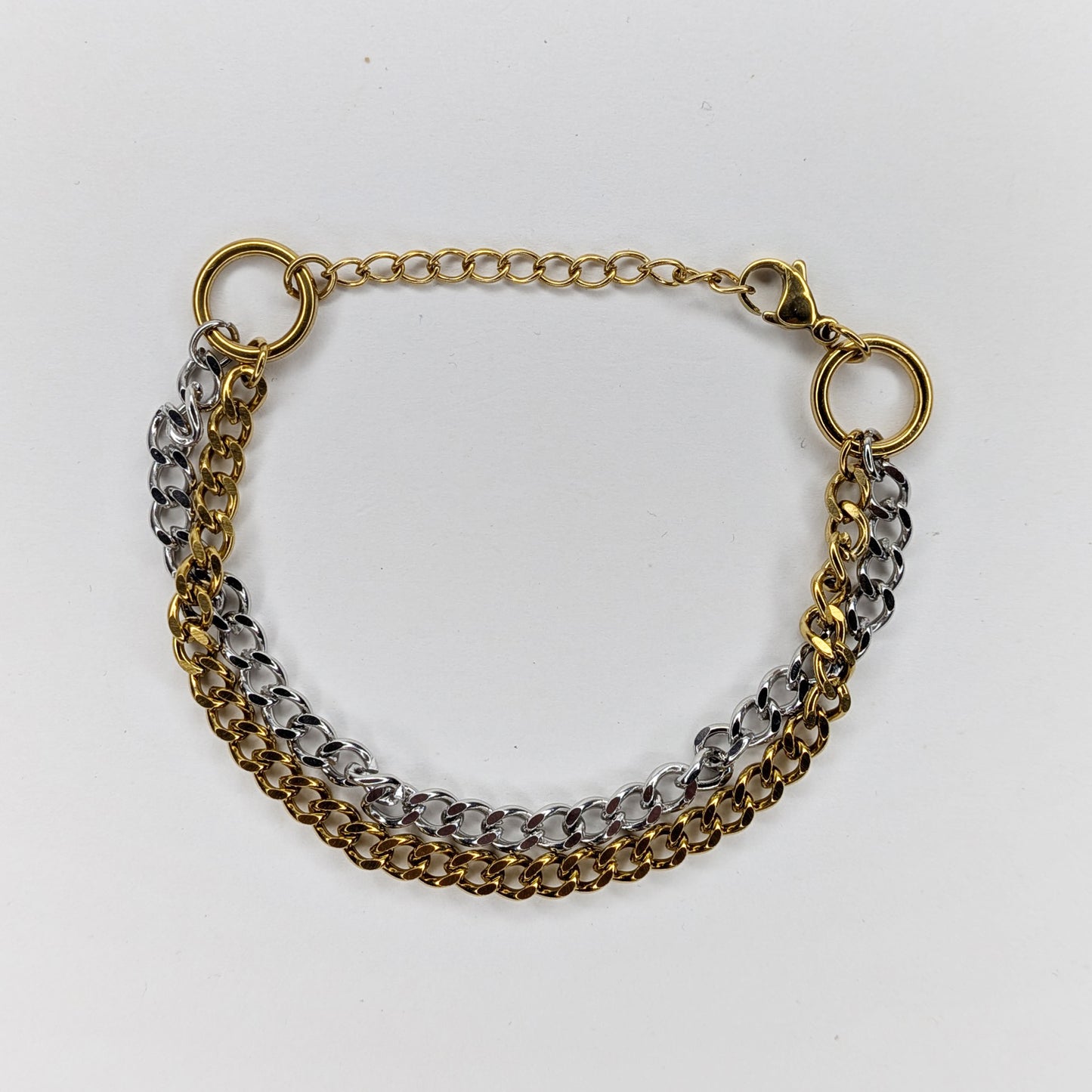 Karina Two-Tone Layered Chain Bracelet (Pulsera)