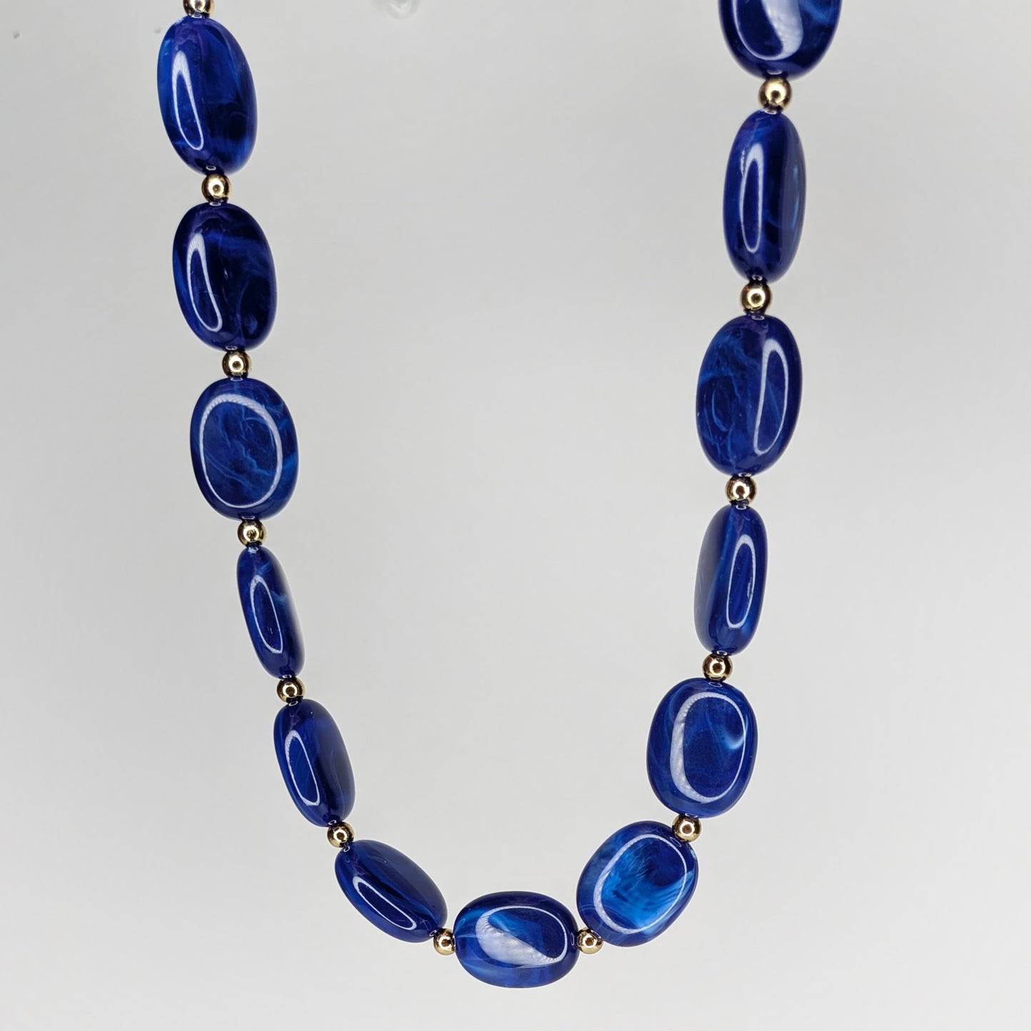 Rocío Blue Acrylic Necklace (Collar)
