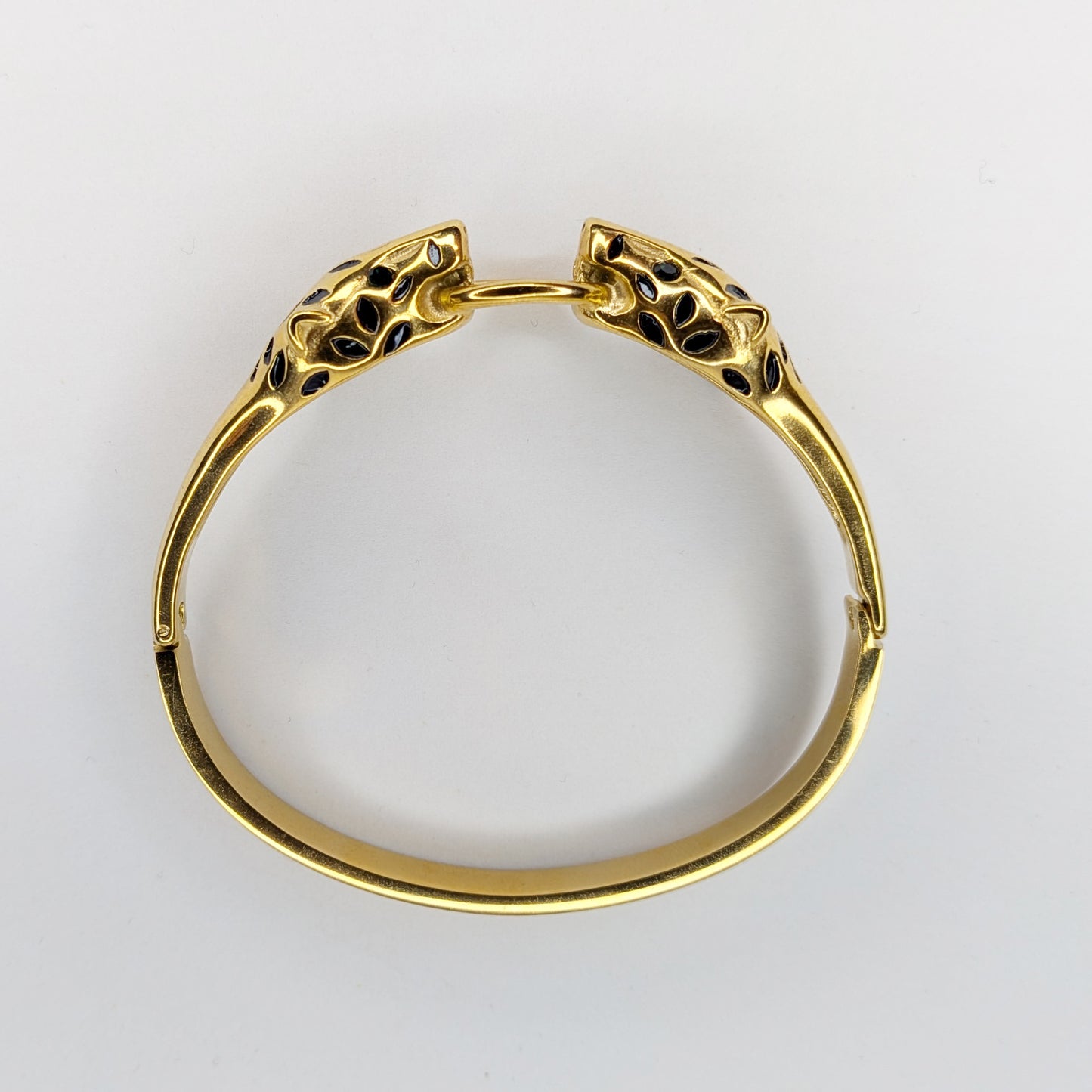 Mía Gold Stainless Steel Panther Bangle (Brazalete)