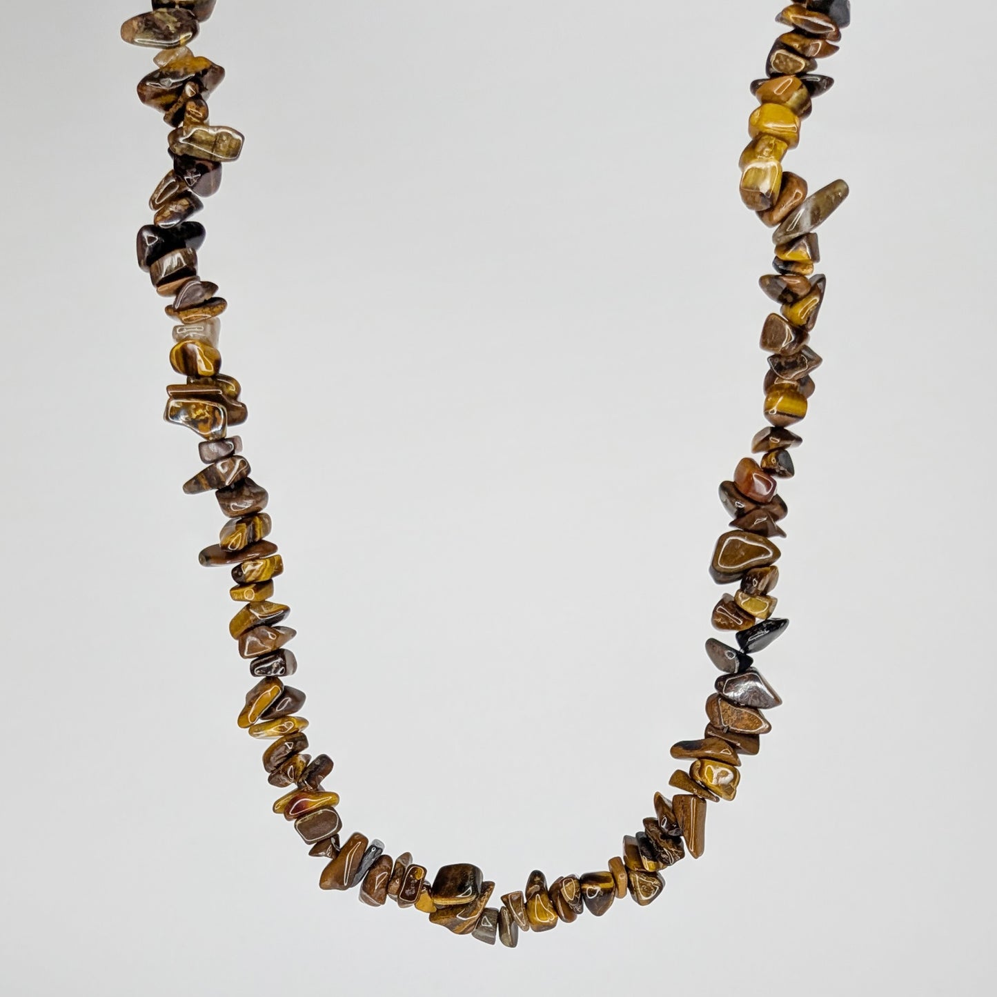 Ramona Tiger Eye Chip Stone Necklace (Collar)
