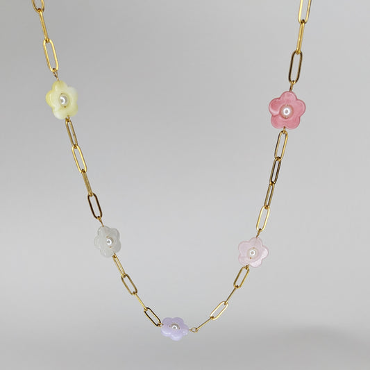 Margara Pastel Flower Necklace (Collar)