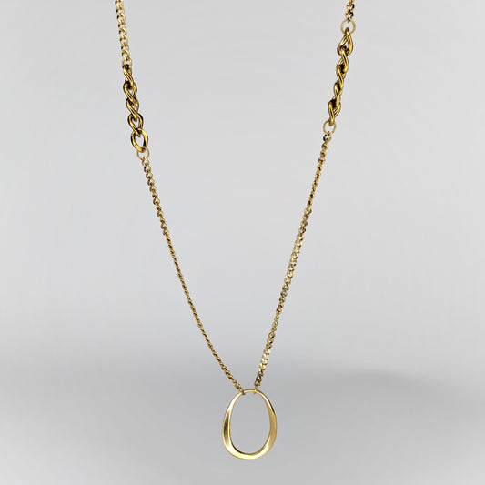Oddy Gold Stainless Steel Necklace (Collar)