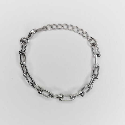 Emilia Silver Stainless Steel Bracelet (Pulsera)