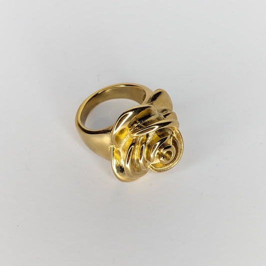 Rozzenda Stainless Steel Rose Statement Ring (Anillo)