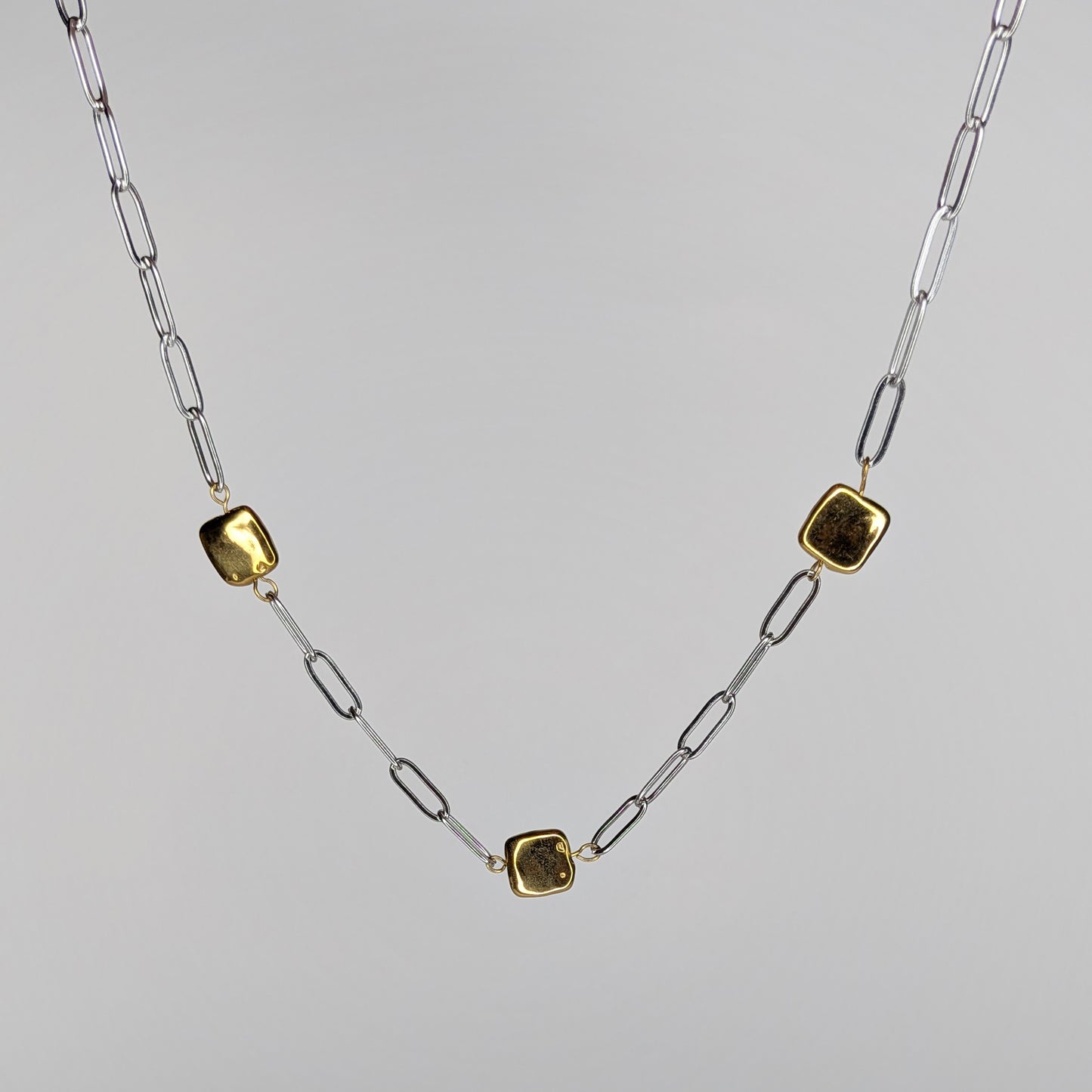 Rosaura Two-Tone Link Necklace (Collar)
