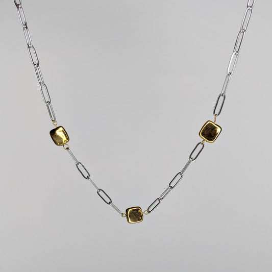 Rosaura Two-Tone Link Necklace (Collar)