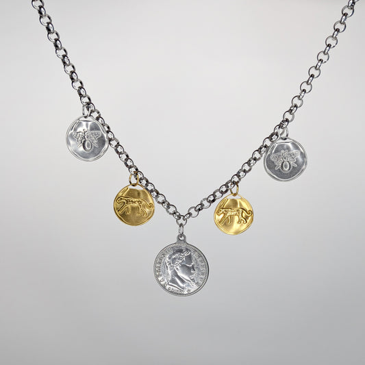 Amaliaa Silver Necklace (Collar)