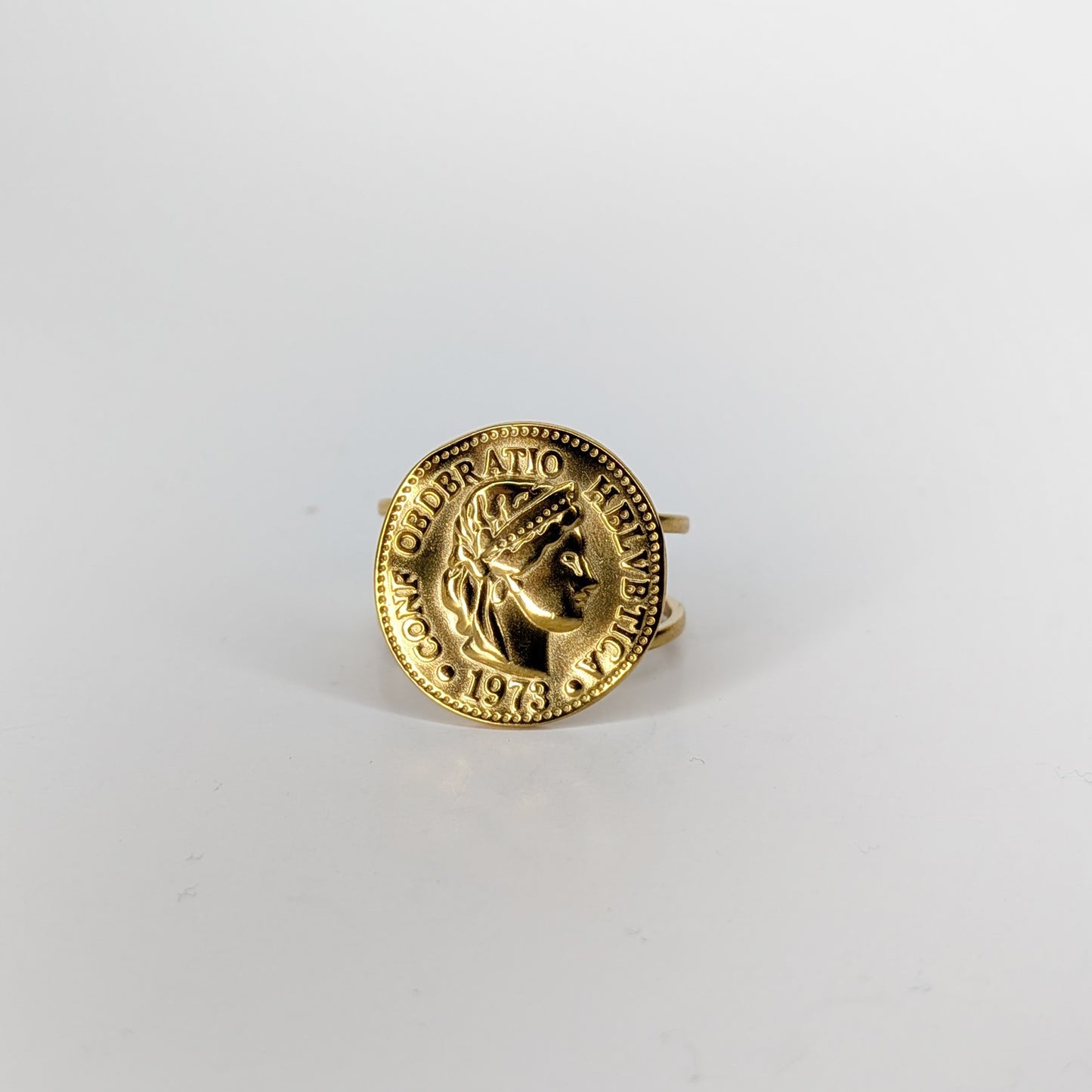 Vicky Gold Coin Ring (Anillo Ajustable)