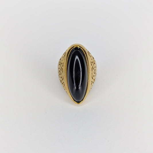 Monze Black Stainless Steel Ring (Anillo)