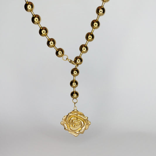 Alejandra Montzerrat Gold Stainless Steel Necklace (Collar)