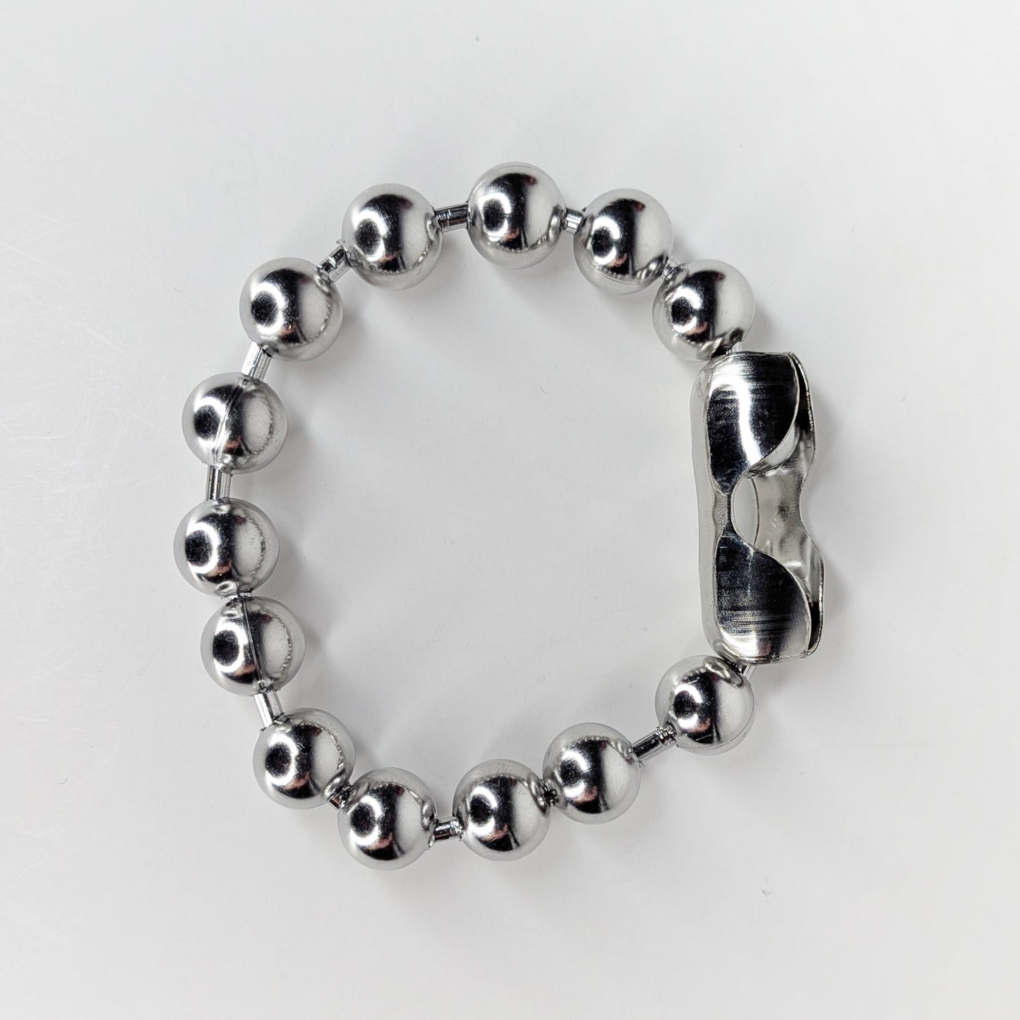 Rina Silver Stainless Steel Beaded Bracelet (Pulsera)