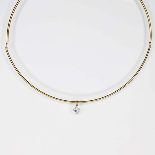 Aida Stainless Steel Zirconia Necklace (Collar)