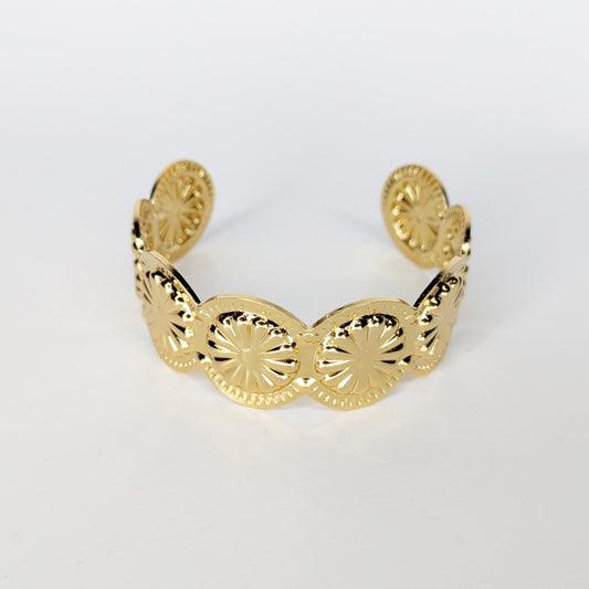 Tali Gold Statement Cuff Bracelet (Pulsera)