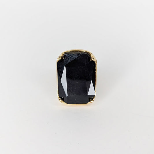 Black Stainless Steel Statement Ring (Anillo)