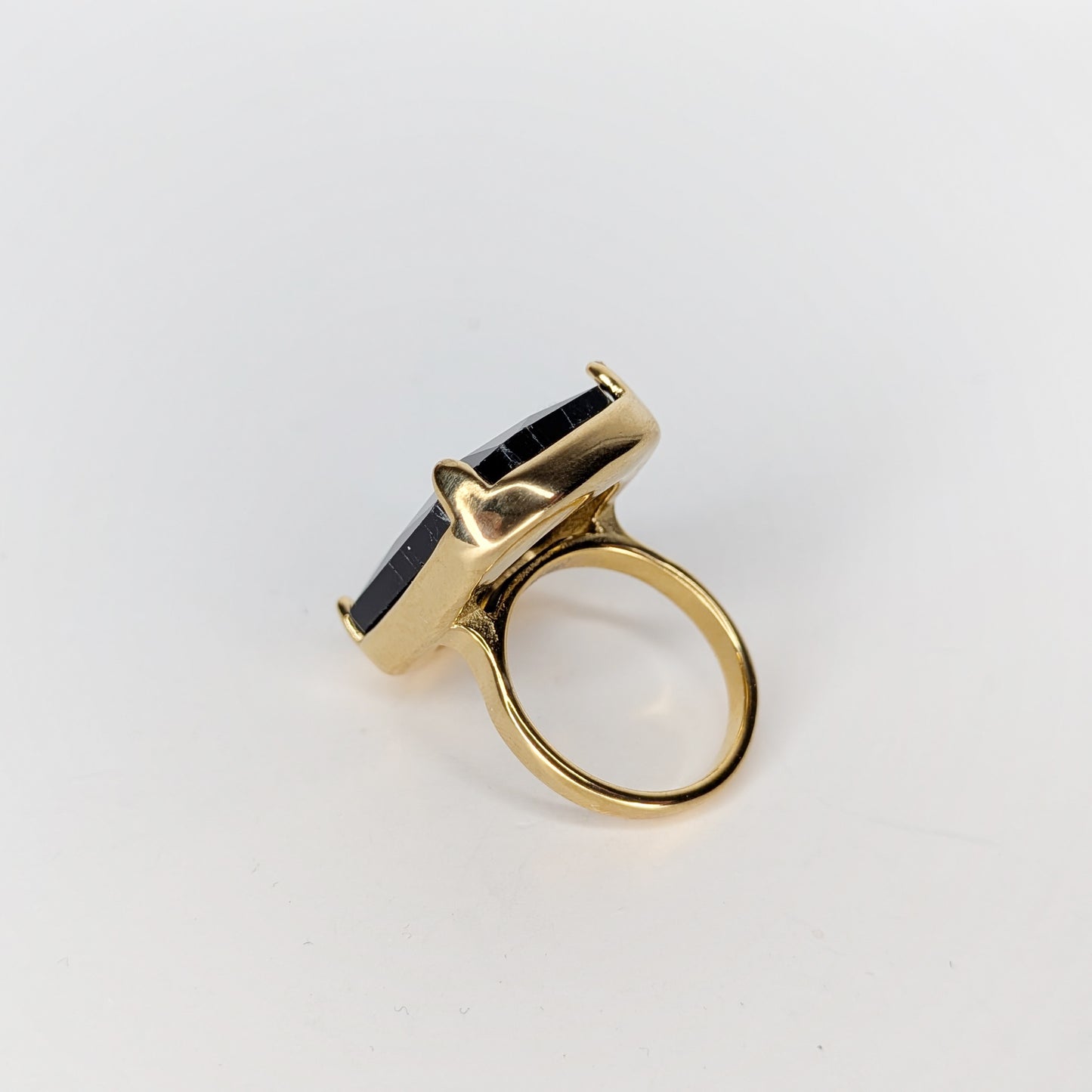 Black Stainless Steel Statement Ring (Anillo)