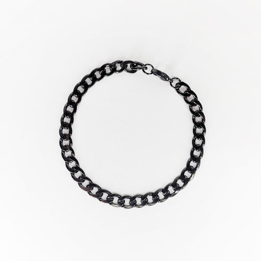 Cuquis Gunmetal Curb Chain Bracelet (Pulsera)