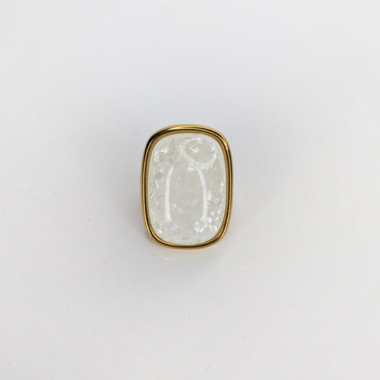 Charito White Statement Ring (Anillo)