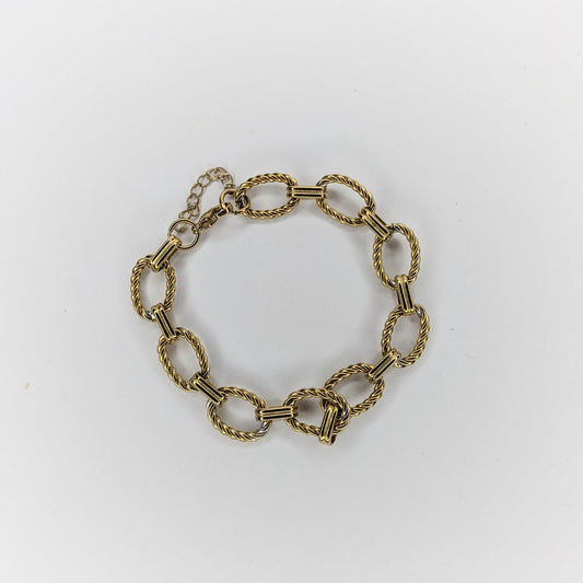 Luli Gold Stainless Steel Link Bracelet (Pulsera)